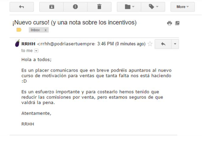 "¿Por qué no les motiva hacer nuestros cursos de motivación?" no es una pregunta inventada.