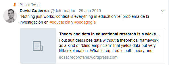 En educación no hay nada que "funcione" sin más, el contexto lo es todo